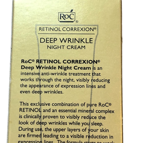 NEW in box ROC Retinol Correxion Deep Wrinkle Night Cream Reduces lines/wrinkles - Picture 9 of 10